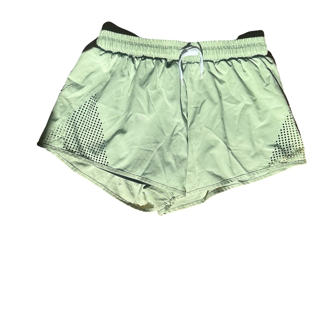 SHEIN Mint Green Elastic Waistband Shorts
